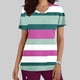 thumbnail image 2 of Vestido Corto para las Mujeres con Cuello en V Imprimir Manga Corta Bolsillo Enfermera Top, Poliéster Ligero para el Hogar Diario Y Desgaste Casual, 2 of 9