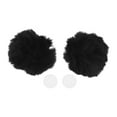 thumbnail image 1 of Accesorios de Casco de Motocicleta Decoración Orejas de Oso Redondas para Cascos de Motocicleta Bicicleta Esquí Pegatina de Felpa Negra 1 Juego, 1 of 6