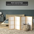 thumbnail image 2 of Red Lantern 3 ft. Short Double Cross Shoji Screen - Natural - 4 Panels, 2 of 6