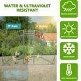 thumbnail image 5 of IVV Large Metal Chicken Coop, Heavy Duty Wire Mesh Poultry Run Hutch with Water-Resistant and Anti-UV Cover, Outdoor Duck Rabbit House (9.84'W x 13.12'D x 6.56'H), 5 of 7