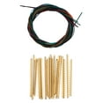 thumbnail image 2 of Classical 6pcs Multicolored Nylon Classical Guitar Strings with 21pcs 2.2mm Width Brass Classical Guitar Fret Wire Set for Classical Guitar Strings Set Replacement, 2 of 5