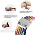 thumbnail image 2 of Braided Solo Loop Strap Compatible with Apple Watch Bands 38mm 40mm 41mm 42mm 44mm 45mm 49mm, Adjustable Stretchy Elastic Sport Replacement Wristband for iWatch Ultra Series 8 7 6 5 4 3 2 1 SE, 2 of 10