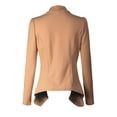 thumbnail image 4 of MixMatchy Women's [Made in USA] Solid Formal Style Open Front Long Sleeves Blazer (S-3X), 4 of 4