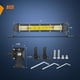thumbnail image 2 of Barra de luces LED Nilight Slim, 7 pulgadas, 48 W, Spot Flood Combo, 2 of 9