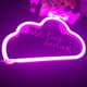 thumbnail image 5 of Luz de neón TANGJMXG letrero de nube LED decoración de pared para Navidad y cumpleaños, 5 of 5