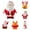 B 1PCS & C 1PCS & E 1PCS & F 1PCS & H 1PCS & I 1PCS, variant on YWIYIUD 1inch Mini Santa Figurines Miniature Christmas Figurines Resin Santa Figurines Christmas Miniatures Ornament Christmas Santa Decorations for Xmas Party Supplies 6PCS