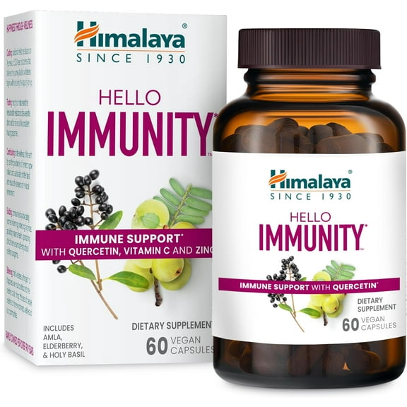 Himalaya Hello Immunity with Quercetin, for Daily Immune Support, 60 Capsules