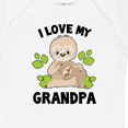 thumbnail image 4 of Inktastic Cute Sloth I Love My Grandpa with Green Leaves Boys or Girls Baby Bodysuit, 4 of 5