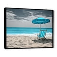 thumbnail image 2 of Designart "Azure Seaside Calm" Nautical & Beach Floater Framed Canvas Wall Art, 2 of 7