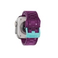 thumbnail image 6 of UAG Apple Watch Band 49/46/45/44mm iWatch Series Ultra 1-3/4-11/SE 1-3, Silicone Adjustable Waterproof Sporty Replacement Watch Strap, Civilian Deep Purple Synth/Aqua, 6 of 8
