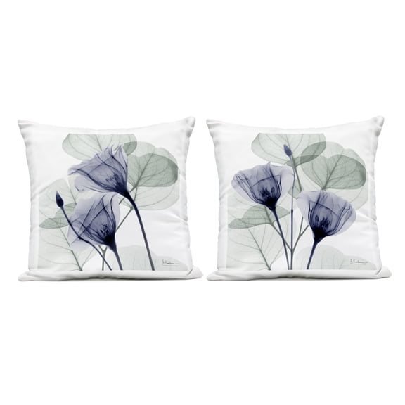 Stupell Industries Fading Florals & Herbs Design by Albert Koetsier Outdoor Printed Pillow (Set of 2)