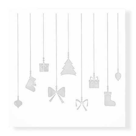 5x5 Christmas Ornaments Stencil