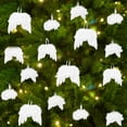 thumbnail image 1 of Injueey 16 unids/set adorno de ala de Ángel ecológico ingredientes seguros para decoración de árbol pluma de Navidad Kits de decoración para fiestas, 1 of 6