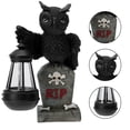 thumbnail image 1 of RUNROTOO Owl Solar Light Statue Resin  Theme Party Decor 1Pack, 1 of 4