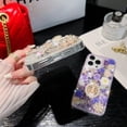 thumbnail image 5 of for iPhone 14 Pro Max Case, Cute Rhinestone Glitter Sparkle Bling Luxury Shiny 3D Crystal Diamond Flower Rose Queen Soft TPU Edge Girls for Apple iPhone 14 Pro Max 6.7 inch, 5 of 11