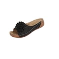 thumbnail image 2 of Women's Wedge Sandals Womens Dress Sandals Flower Sandals Orthopedic Sandals for Women Cute Sandals for Women Women's Summer Flower Slippers Outdoor Beach Sandals Black 7.5, 2 of 5