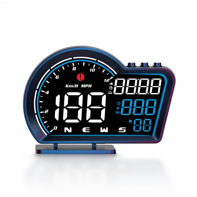 Velocímetro HUD Sidaley para coche LED alta definición Alarma Pantalla digital USB multifunción