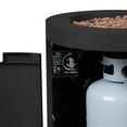 thumbnail image 2 of Aegean 24" Round Steel Propane Fire Pit Table with Hidden Tank, 2 of 9