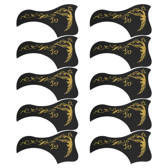 Acoustic Guitar Pickguard, Decorative Replacement Easy To Use Self Adhesive Guitar Pick Guards For Maintenance For Guitarist Gold