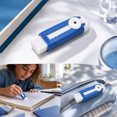 thumbnail image 3 of WWC Retractable Push Pull Erasers, Cute Refillable Sliding Pencil Erasers with Lock, Soft Erasers for School and Office Stationery, Blue, 3 of 6