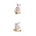 thumbnail image 1 of Estatua de conejo de año Nuevo chino, adorno de escritorio artesanal en miniatura para decoración de mesa de dormitorio + estatua de conejo de año Nue, 1 of 9