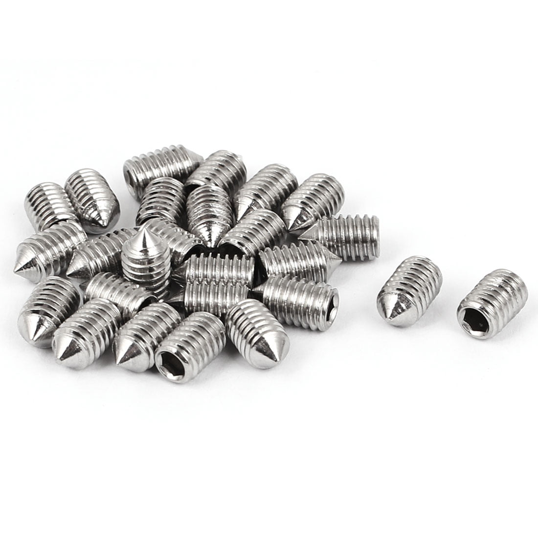 100/pk M5*10mm 304 Stainless steel Hex Socket Set Screw grub screw Cup Point 