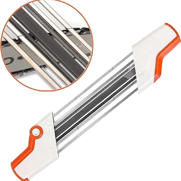 2 IN 1 Easy Chainsaw File Chain Sharpener Kits 7/32 5.5mm For Stihl 3/8"P 404"