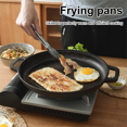 thumbnail image 4 of Cast Iron BBQ Camping Frying Pan, Double Handle Non-Stick Pancake Pizza Pan, Steak Pork Chicken Cooking Pan, Cooking Pan,1 * fried pan, 4 of 8