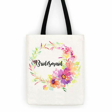 Custom Arel R Us Bridesmaid Fl Wedding Cotton Canvas Tote Bridesmaid Fl Wedding Cotton Canvas Tote Bag School Day Trip