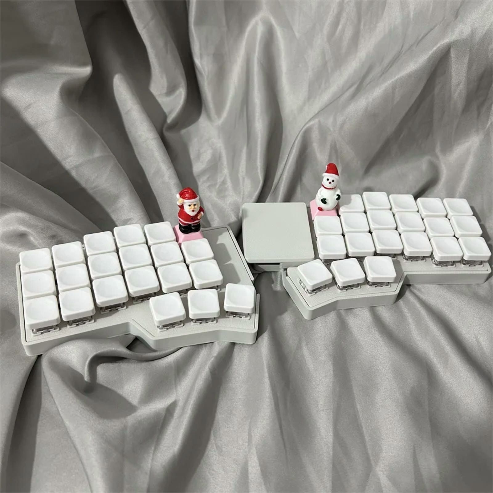 Corne V4.1 Procyon Split Keyboard Kit Square Touchpad Custom RGB VIA with Mouse Knob Hot Swappable Mechanical Keyboard Kit, Wired Single Mode MX Switch, FDM Printed Shell Split Keyboard