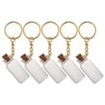 thumbnail image 1 of 5pcs Mini Glass Bottle With Cork Lids Tiny Jars For Diy Crafts Wedding Favors Party Home Decorations Clear Small Glass Container With Lids, 1 of 8