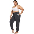 thumbnail image 4 of Gibobby Pantalones dama Deporte Yoga Mujeres Leggings Mujeres Solid Activewear Jogger Track Cuff Pantalones de chándal(Gris， XL), 4 of 5