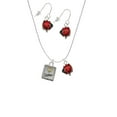thumbnail image 2 of Delight Jewelry Shadow Box ''Sister'' with Goldtone Heart Red Lucky Ladybug Necklace and Dangle Earrings Set, 2 of 6