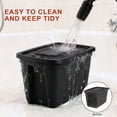thumbnail image 2 of SimplyKleen 18-Gallon Stacking Plastic Storage Containers with Lids, Black Body/Black Lid (Pack of 4), 2 of 8