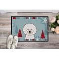 thumbnail image 2 of Winter Holiday Bichon Frise Door Mat, 2 of 4