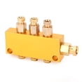 thumbnail image 2 of Adjustable Brass Lube Piston Separator Valve - Oil Distributor (1 in 3 out), 2 of 10