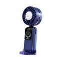 thumbnail image 4 of Ventilador de mano pequeño con ruido de pantalla LED bajo 35dB Cargo USB práctico 100 Ventilador personal de velocidad ajustable para el estado físico azul, 4 of 8