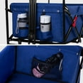 thumbnail image 6 of BEAU JARDIN Folding Wagon Cart 350 Pound Capacity Collapsible Foldable Beach Wagon with Big Wheels for Sand Camping Grocery Canvas Garden Sports Heavy Duty Shopping All Terrain Utility Blue, 6 of 9