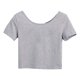 thumbnail image 5 of Fiudx Ofertas y Liquidaciones Camiseta Informal de Moda para Mujer, Camisetas de Manga Corta para Mujer, Camiseta Corta, 5 of 6