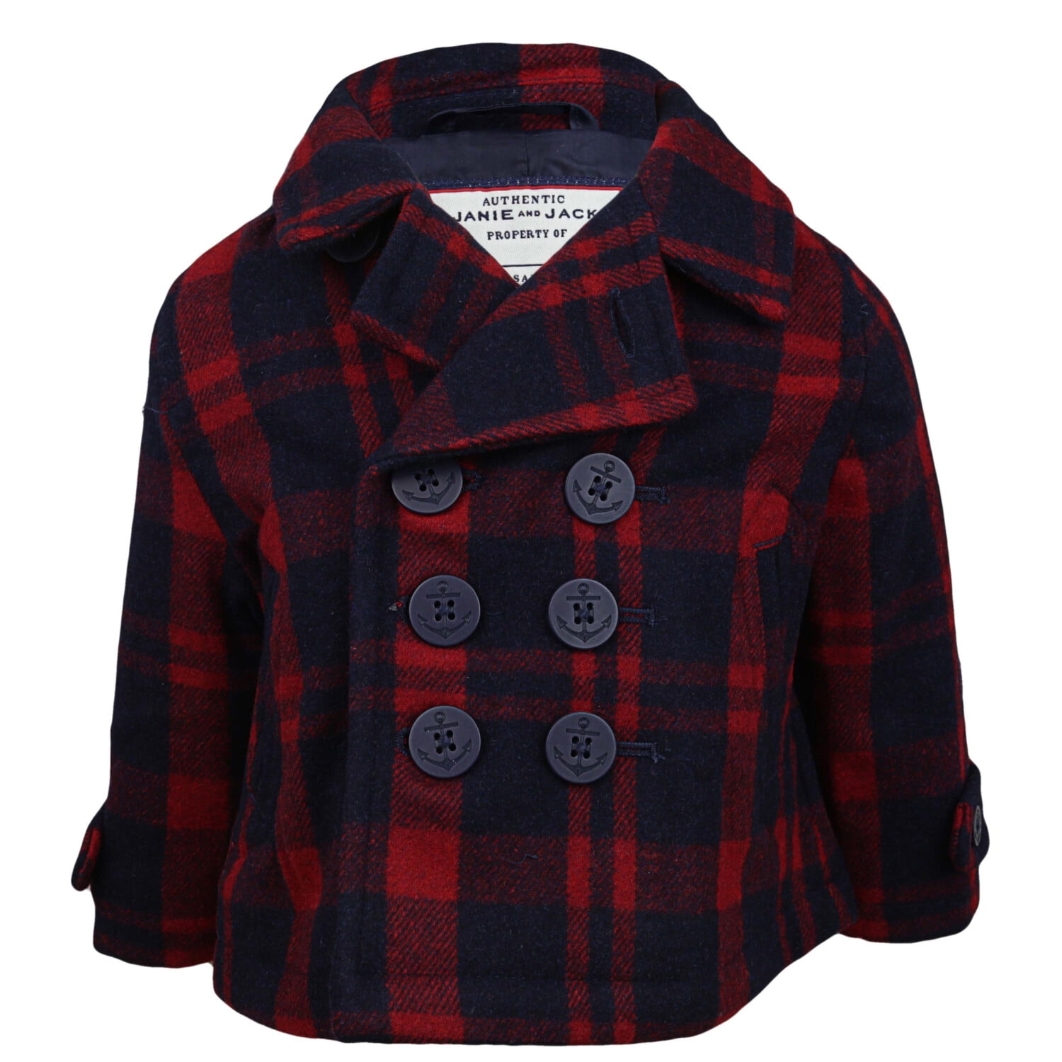 flannel peacoat