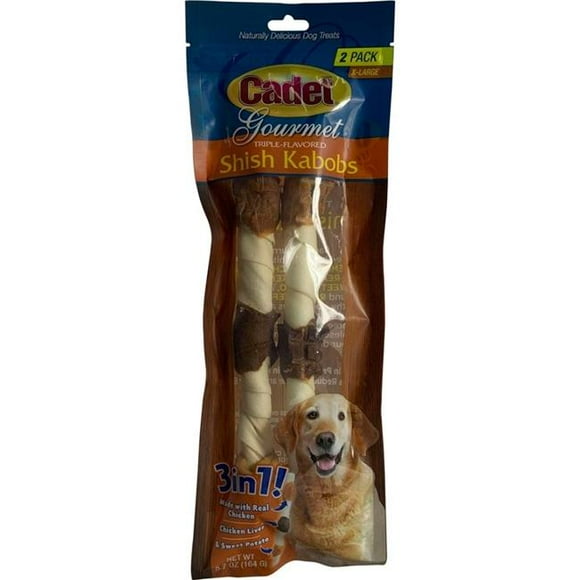 IMS Trading C70058 Cadet Gourmet Triple Flavored Shish Kabobs - Pack of 2