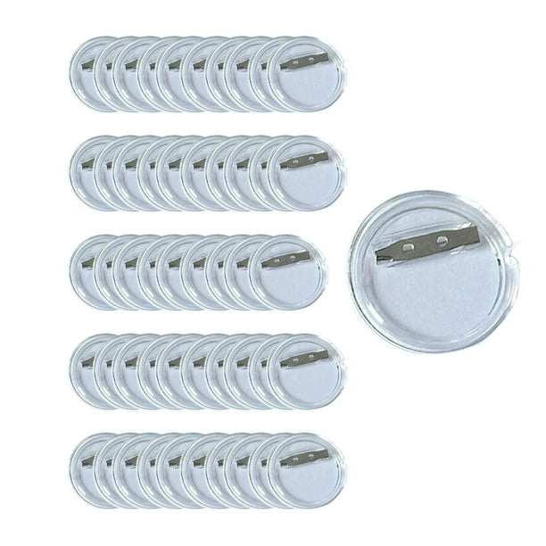 Insignia de botón de diseño acrílico de insignias de pin de botón transparente para manualidades de bricolaje y actividades de manualidades de 58 mm perfecl Parte de la insignia del botón