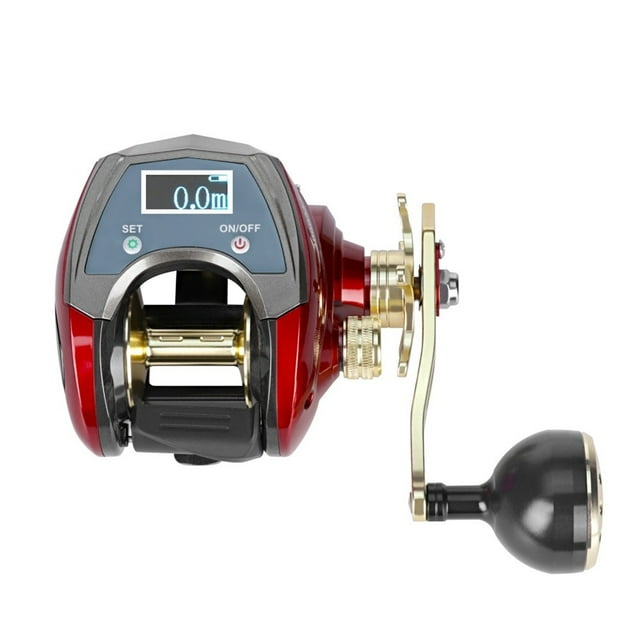 MJ3000 Electric Line Count Fishing Wheel 20 Kg Drag Power Digital Display Built-in Lithium Battery Sea Fishing Baitcasting Reel ,Rigid Aluminum Skeletal Frame