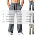 thumbnail image 3 of Turilly Sweatpants Plus Size Men's Relaxed Fit Cargo Pants Front Patch Pockets Drawstring Elastic Waist Casual Trousers, 3 of 9