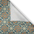 thumbnail image 6 of Ambesonne Orient Valance & Curtain, Daffodils, 55"x24", Teal Orange, 6 of 6