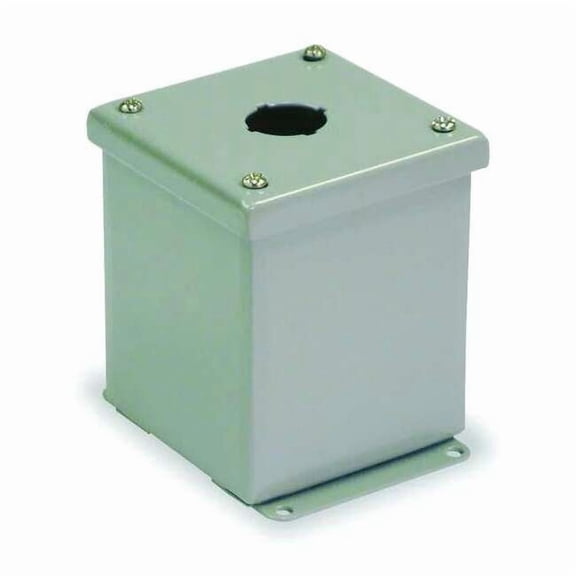 Wiegmann Pushbutton Enclosure,22mm,1 Hole,Steel PBGX1