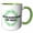 Green/White, variant on 3drose, in Blockchain We Trust with Green Interconnected Nodes, 11oz Mug