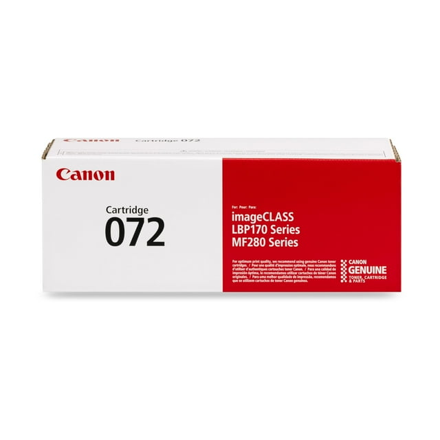 Cartucho de tóner negro Canon 072 compatible con MF280 y LBP172dw