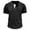 #JIE- Black, variant on CYiJun Henley Shirts for Mens Short Sleeve Casual Basic Henley Tee Summer Button Lightweight Stretch T Shirts