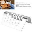 thumbnail image 3 of 6 Slice Bread Rack Multipurpose Innovative Silver Stainless Steel Bread Storage Rack For Home Kitchen Outdoor, 3 of 8